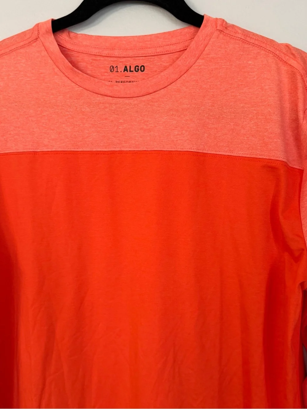 01. Algo Boys Red/Orange Performance Moisture Wicking Shirt Sz XL NWOT